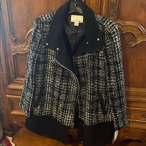 Black and White Tweed Jacket By BAR lll